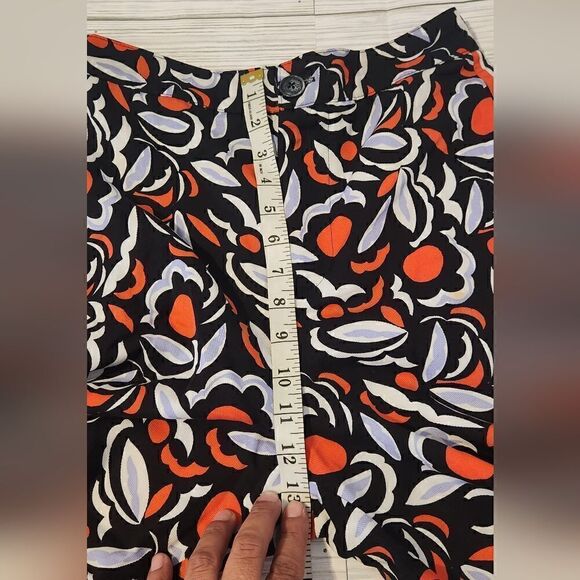 Anthropologie Breezy Straight Red Motif Pants Size 6 - Picture 11 of 16